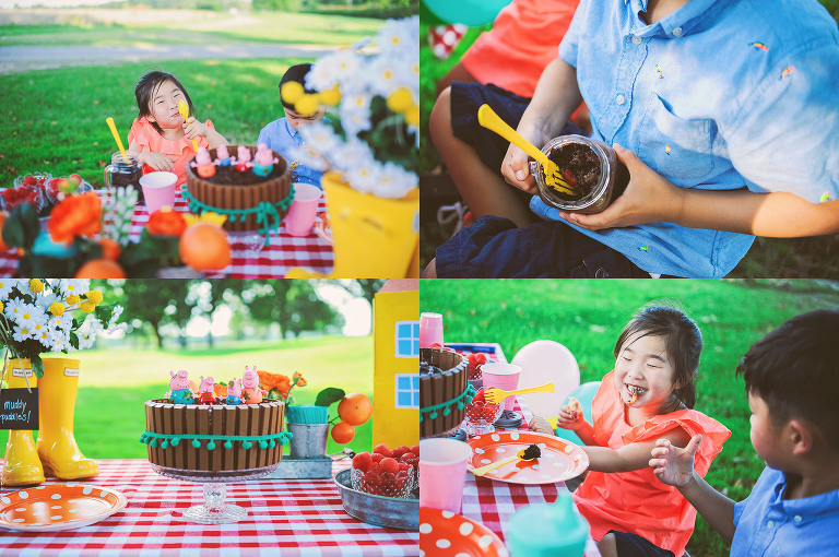 a peppa pig birthday party! more photos in the GREY MOSS journal! https://greymoss.com/kate-turns-four-a-peppa-pig-party