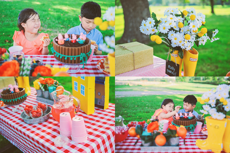 a peppa pig birthday party! more photos in the GREY MOSS journal! https://greymoss.com/kate-turns-four-a-peppa-pig-party