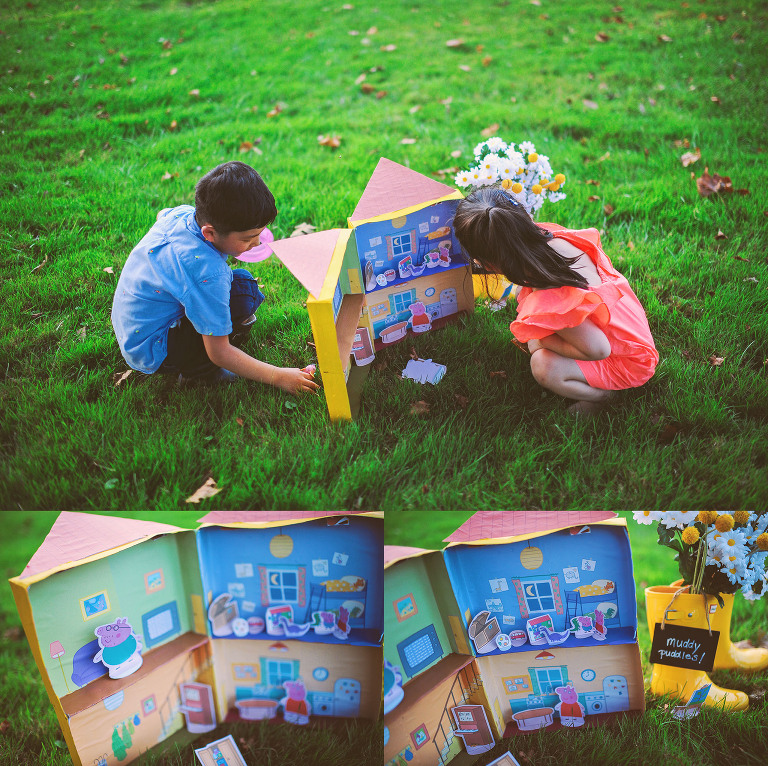 a peppa pig birthday party! more photos in the GREY MOSS journal! https://greymoss.com/kate-turns-four-a-peppa-pig-party