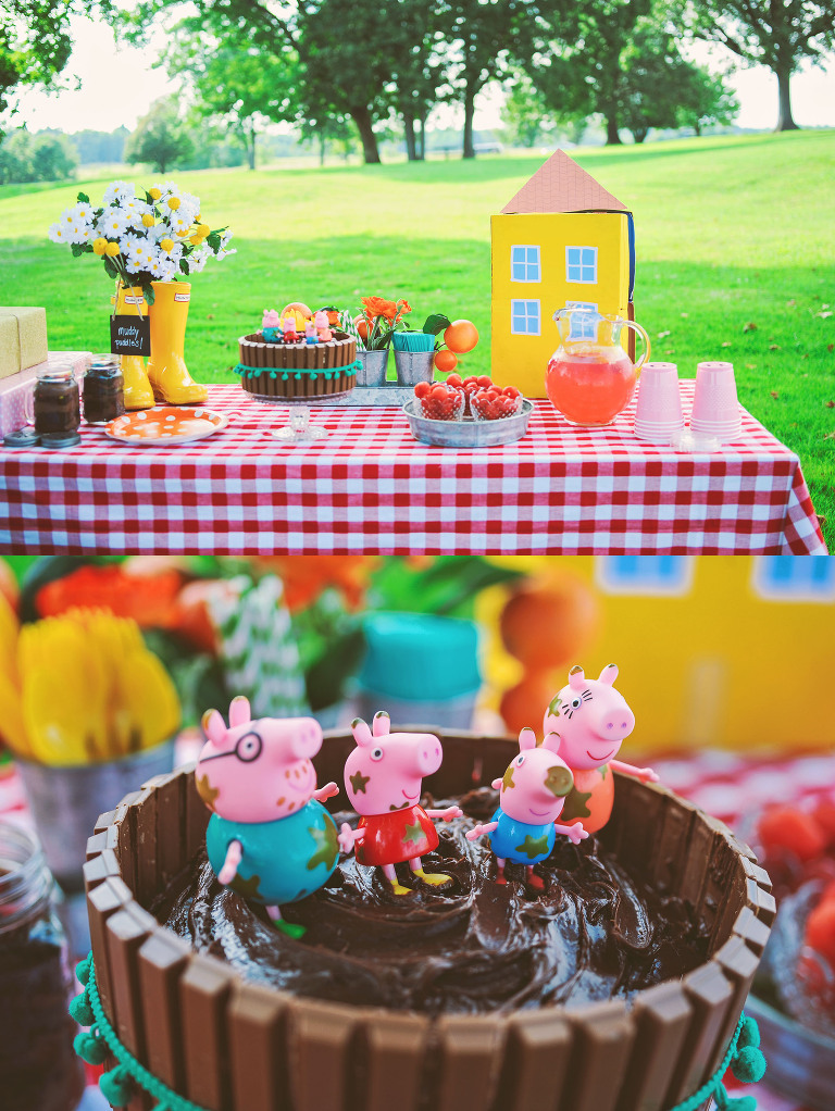 a peppa pig birthday party! more photos in the GREY MOSS journal! https://greymoss.com/kate-turns-four-a-peppa-pig-party