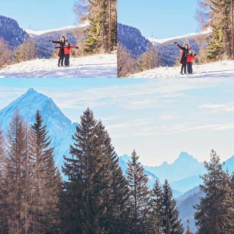 weekend ski trip to cortina d’ampezzo, ITALY! more photos in the journal! https://greymoss.com/cortina-italy-su…sunrise-sledding