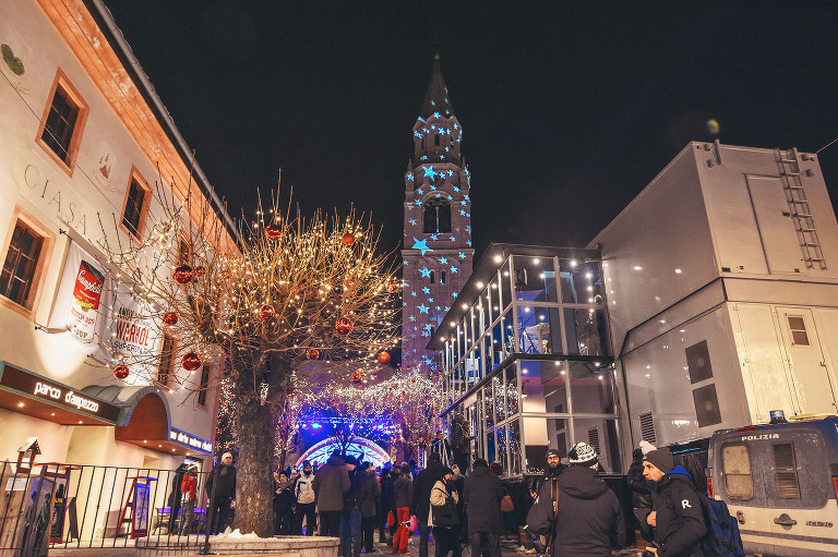 weekend ski trip to cortina d’ampezzo, ITALY! more photos in the journal! https://greymoss.com/cortina-italy-town-turns-just-magical-at-night