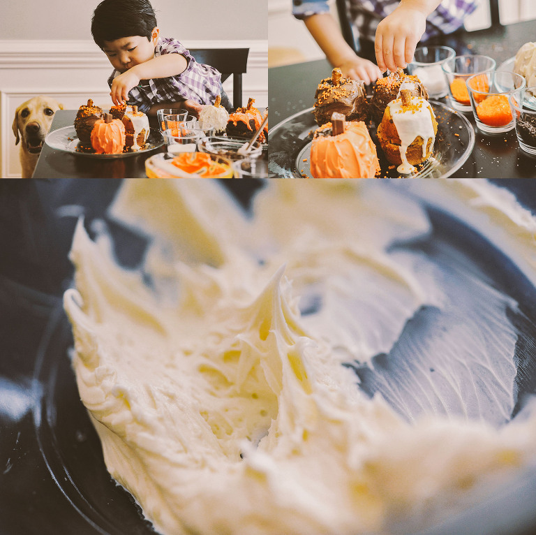 make these fun + easy pumpkin muffins! more photos in the GREY MOSS journal! https://greymoss.com/glittery-pumpkin-muffins