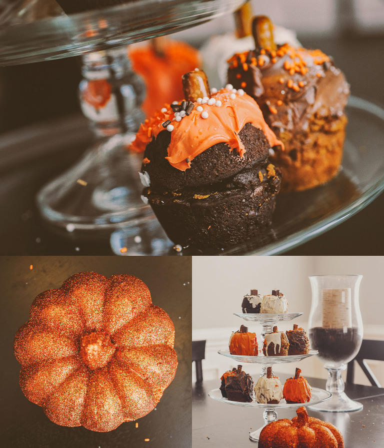 make these fun + easy pumpkin muffins! more photos in the GREY MOSS journal! https://greymoss.com/glittery-pumpkin-muffins