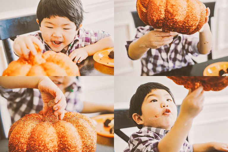 make these fun + easy pumpkin muffins! more photos in the GREY MOSS journal! https://greymoss.com/glittery-pumpkin-muffins