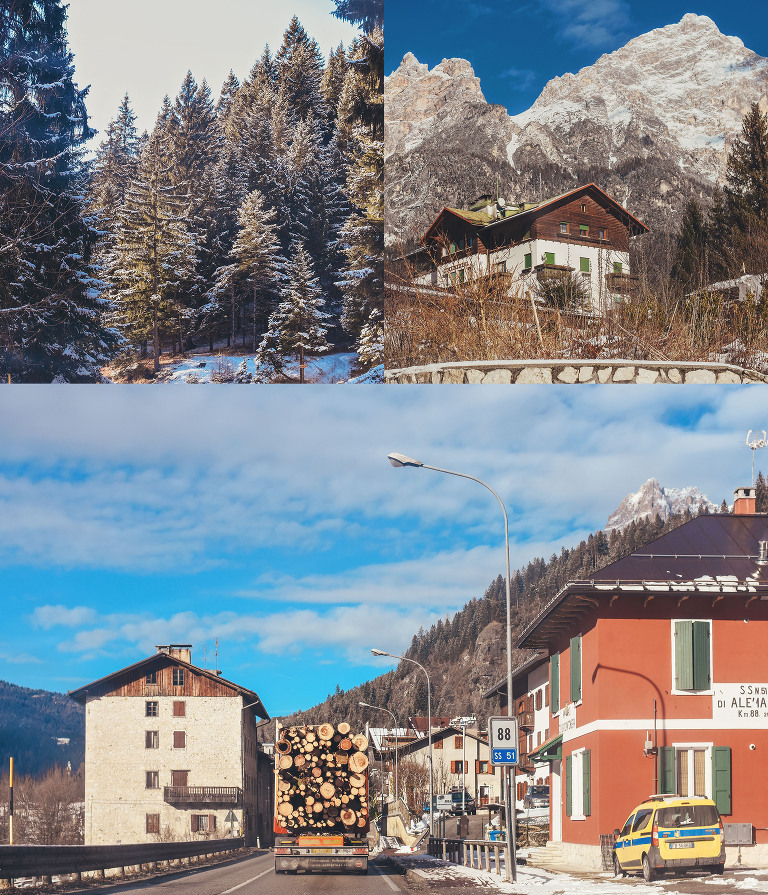 weekend ski trip to cortina d’ampezzo, ITALY! more photos in the journal! https://greymoss.com/cortina-italy-arriving-in-winter-wonderland