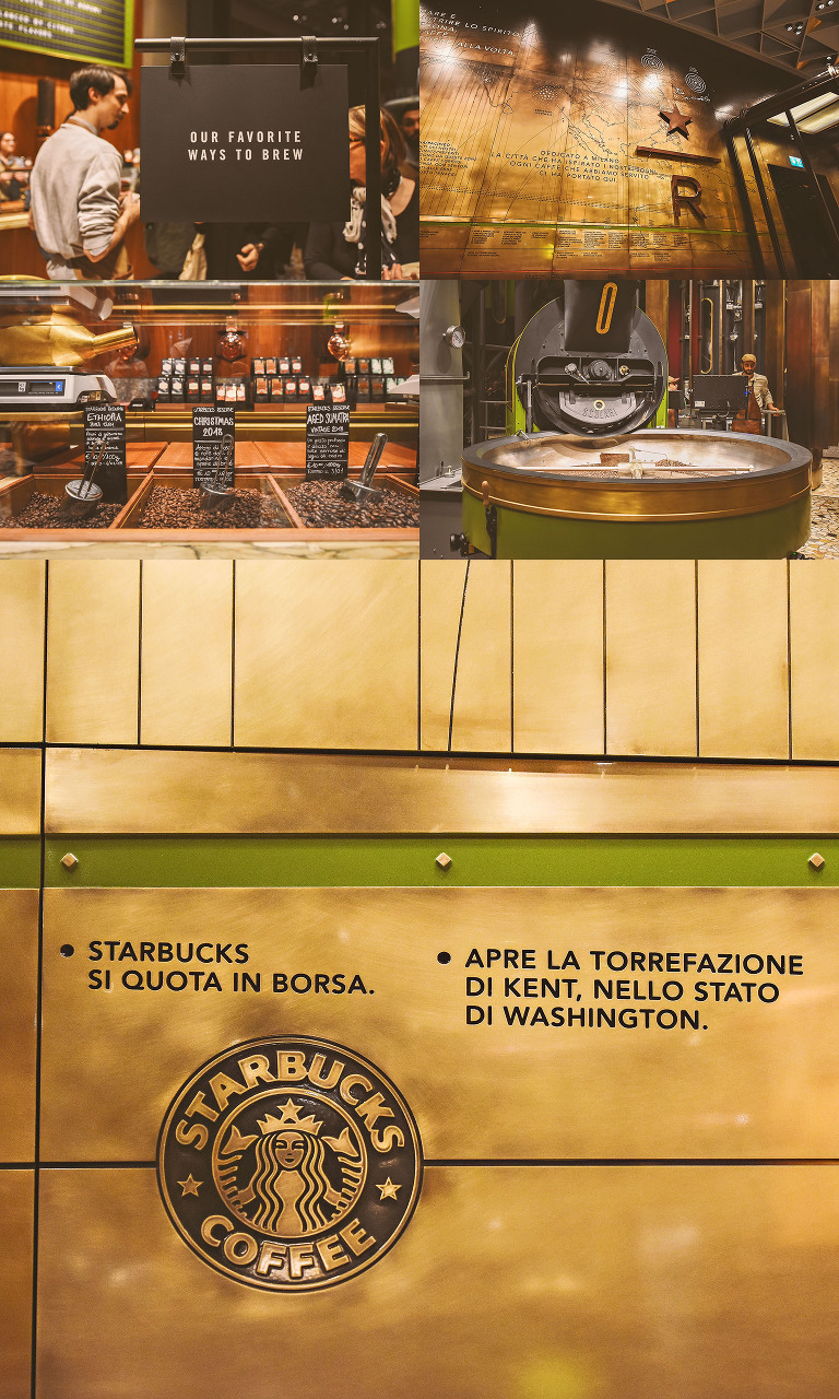 STARBUCKS finally arrives in italy! more photos in the grey moss journal! https://greymoss.com/first-starbucks-in-italy