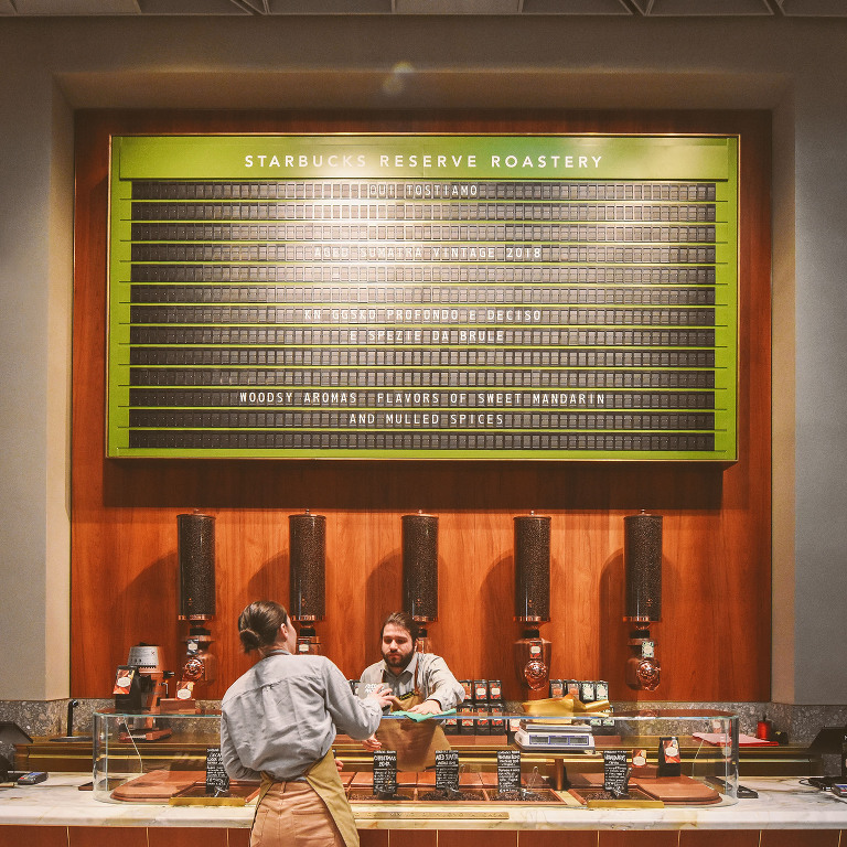 STARBUCKS finally arrives in italy! more photos in the grey moss journal! https://greymoss.com/first-starbucks-in-italy