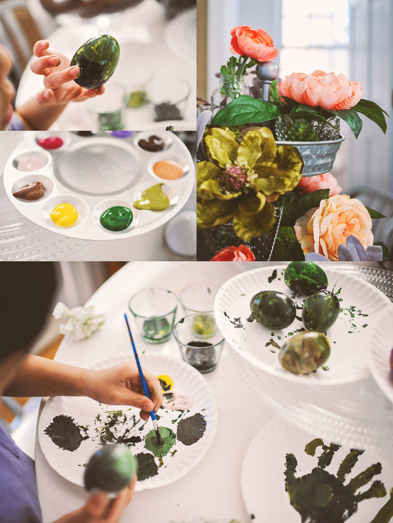 painting easter eggs with kids! more photos in the journal! https://greymoss.com/painting-easter-eggs-with-kids/