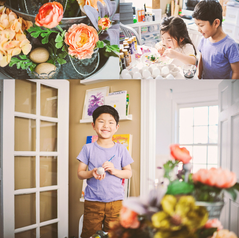 painting easter eggs with kids! more photos in the journal! https://greymoss.com/painting-easter-eggs-with-kids/