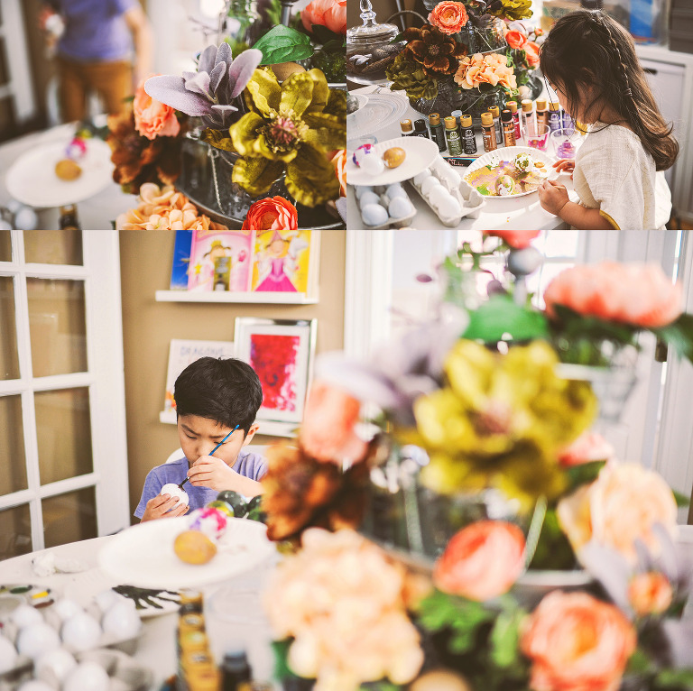 painting easter eggs with kids! more photos in the journal! https://greymoss.com/painting-easter-eggs-with-kids/