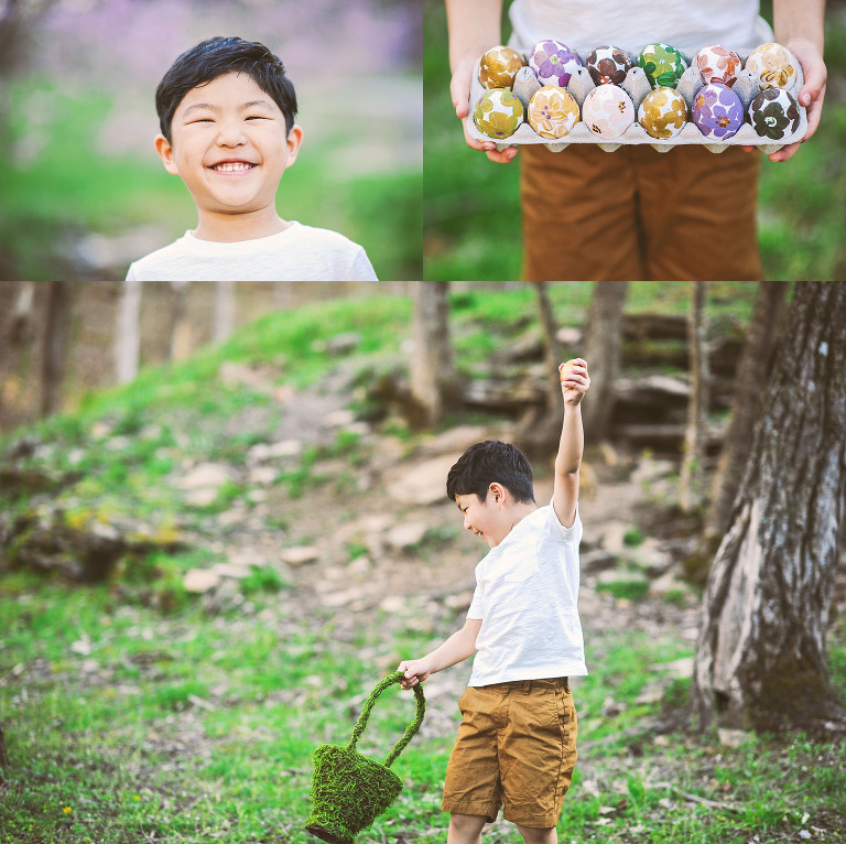 easter egg hunt with a BEAVER + painted floral eggs! more photos in the journal! https://greymoss.com/easter-egg-hunt-with-a-beaver/