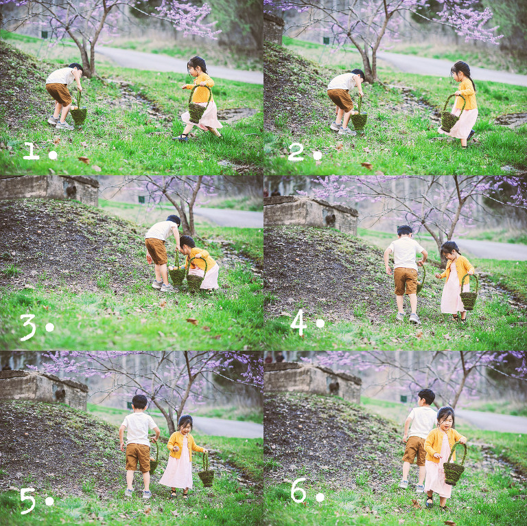 easter egg hunt with a BEAVER + painted floral eggs! more photos in the journal! https://greymoss.com/easter-egg-hunt-with-a-beaver/