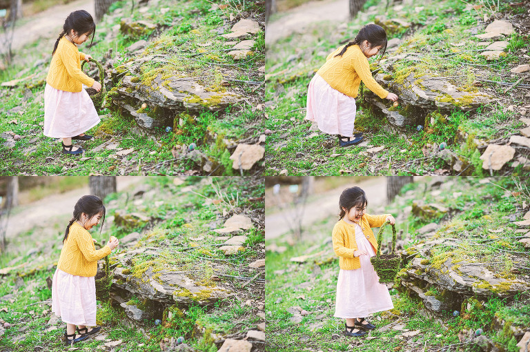 easter egg hunt with a BEAVER + painted floral eggs! more photos in the journal! https://greymoss.com/easter-egg-hunt-with-a-beaver/