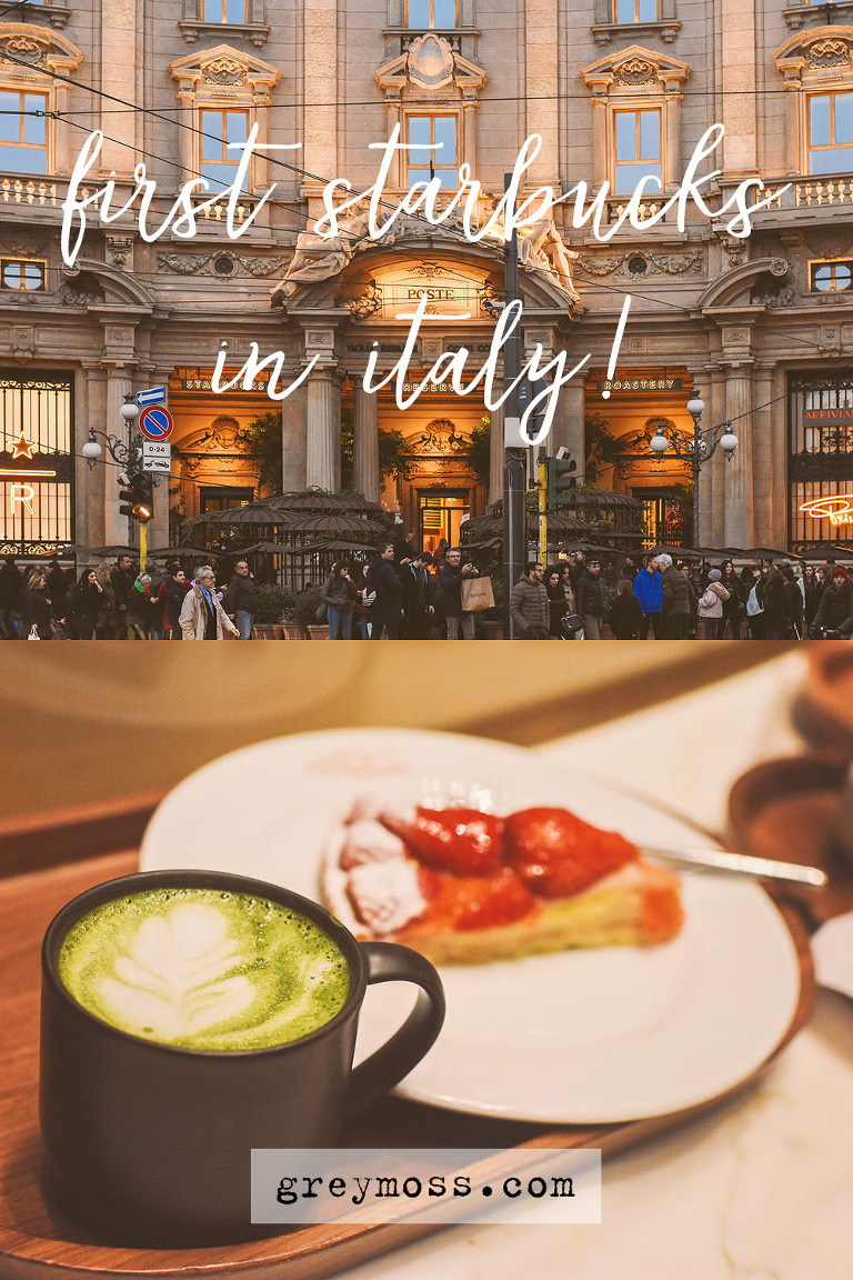 STARBUCKS finally arrives in italy! more photos in the grey moss journal! https://greymoss.com/first-starbucks-in-italy