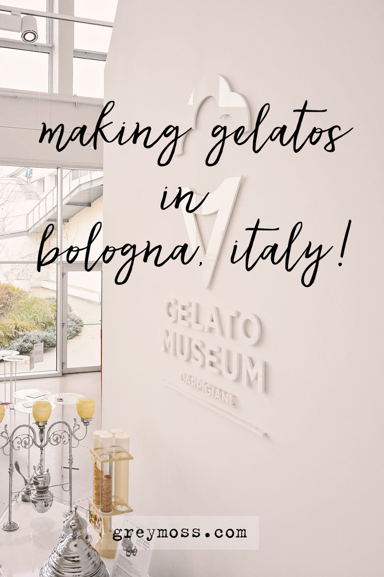 Making GELATOS in Bologna, Italy! More photos in the GREY MOSS journal! https://greymoss.com/making-gelato-in-bologna-italy