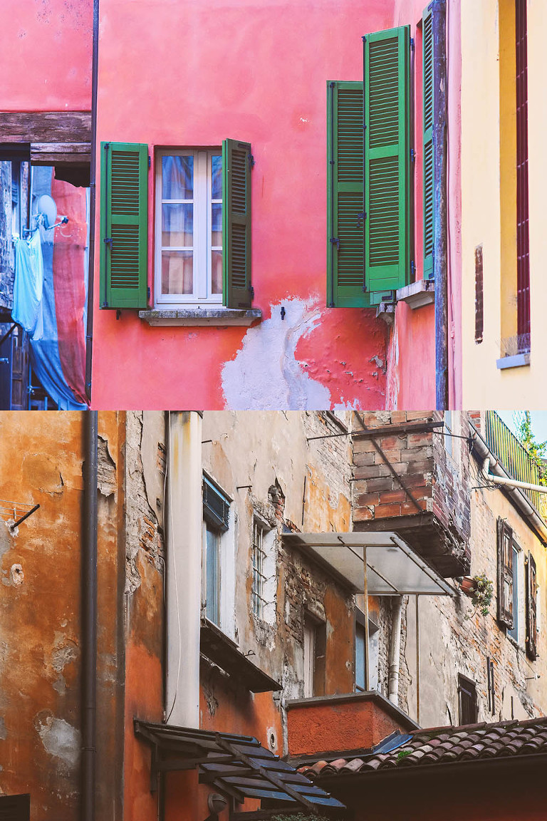 Eating bolognese pasta + visiting charming canals in Bologna, Italy! More photos: https://greymoss.com/bolognese-pasta-canals-in-bologna-italy/