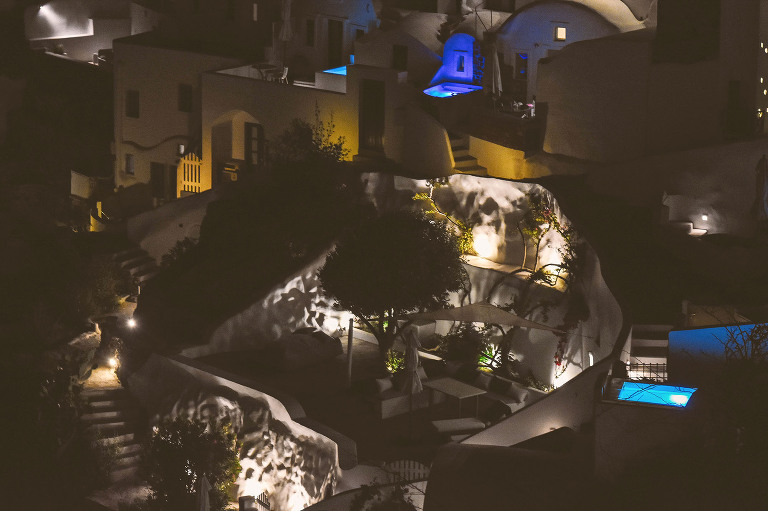 sunset dinner in santorini, greece! more photos in the journal: https://greymoss.com/santorini-greece-arrival-spectacular-sunset/ 